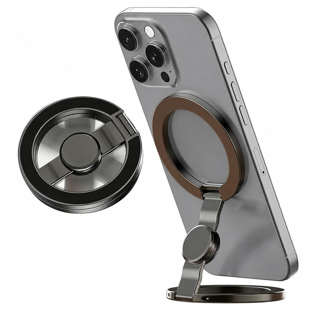 3 in 1 Fidget Swirl Phone Holder Grip Dual Sided Magnet Rings