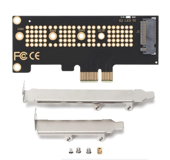 Pi+® (PiPlus®) PCI-E x1 to M.2 NVMe SSD Expansion Card