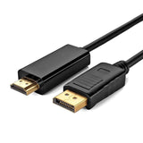 Pi+® (PiPlus®) 1080p Display Port Male to HDMI Male 1.8 Meter Cable