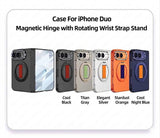 MagSafe Case for iPhone Duo with 360 Degree Kickstand / Finger grip / Magnetic Hinge