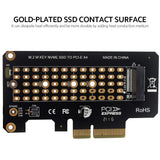Pi+® (PiPlus®) M.2 NVME M-Key to PCI-E 3.0 X4 Adapter Expansion Card