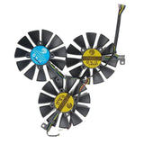 Pi+® (PiPlus®) ASUS Strix GTX 1060 OC 1070/1070Ti/1080/1080Ti/ RX 480/580 replacement fan