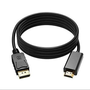 Pi+® (PiPlus®) 1080p Display Port Male to HDMI Male 1.8 Meter Cable