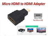 Pi+® (PiPlus®) Micro HDMI Male To HDMI Female Converter Adapter-2units