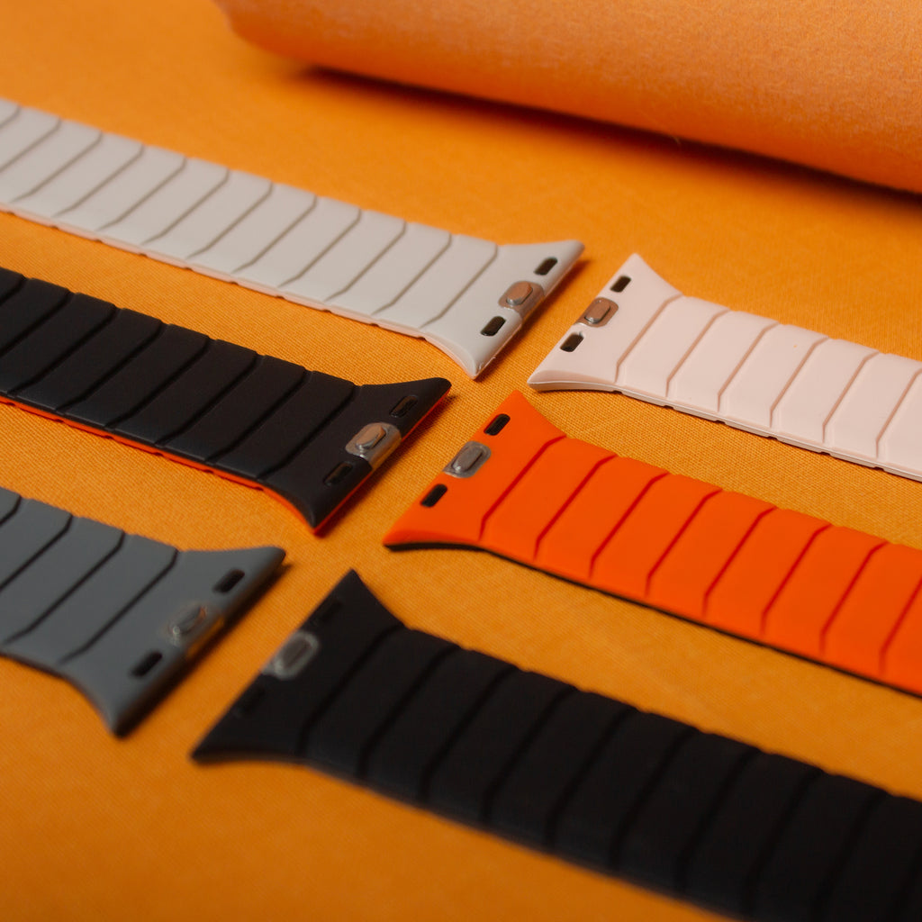 Reversible Watch Band for Apple Watch 44mm 45mm 46mm 49mm Double-Sided Silicone Magnetic Strap
