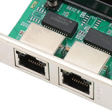 Pi+® (PiPlus®) 2 Port RJ45 to PCI Express X1 Network Card