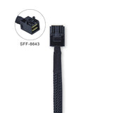 Pi+® (PiPlus®) 12G Internal Mini SAS HD SFF-8643 to SFF-8643 Cable