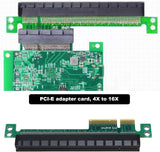 Pi+® (PiPlus®) PCI-E 4X/ 8X/ 16X to 16x Expander Converter Riser Card Adapter Male to Female Expansion PCI-E 16X Extension Card Riser Card Protection Card