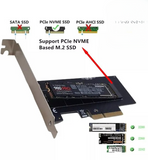 Pi+® (PiPlus®) M.2 NVME M-Key to PCI-E 3.0 X4 Adapter Expansion Card