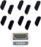 Pi+® (PiPlus®) HDMI Female Protective Cover Dust Plug PP Material for TV, Laptop, Computer, Other Devices (Black)