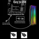 Pi+® (PiPlus®) ARGB M.2 SSD Heatsink–Efficient Cooling & Stunning Aesthetics