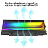 Pi+® (PiPlus®) ARGB M.2 SSD Heatsink–Efficient Cooling & Stunning Aesthetics