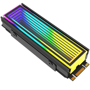 Pi+® (PiPlus®) ARGB M.2 SSD Heatsink–Efficient Cooling & Stunning Aesthetics