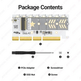 Pi+® (PiPlus®) M.2 NVME SSD to PCIe 4.0 Adapter Card