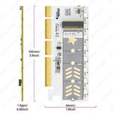 Pi+® (PiPlus®) M.2 NVME SSD to PCIe 4.0 Adapter Card
