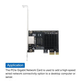 Pi+® (PiPlus®)PCIe Gigabit Network Adapter LAN Ethernet 1 Port RJ45 Network Card-2.5G