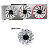 Replacement GPU Fan For GIGABYTE GeForce RTX 3070Ti, 3080, 3080Ti, 3090 Vision-White