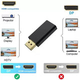 Pi+® (PiPlus®) 4K DP to HDMI Adapter Male to Female1.4V Black