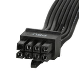 Pi+®(PiPlus®) PSU 8 Pin Male to Dual PCIe 2X 8 Pin (6+2) Male Power Cable