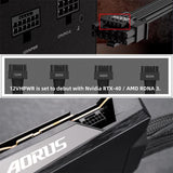 Pi+®(PiPlus®) 600w 12VHPWR  ATX3.0 16pin Pcie 5.0 Male To Male Power Supply Cable