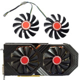 Pi+® (PiPlus®) XFX AMD Radeon RX 580 590 RX580 RX590 GPU replacement fan