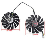 Pi+®(PiPlus®) GPU Replacement Fan for MSI GTX 1080 GTX 1070 GTX 1060 RX 580 RX570 Armor