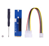 Pi+® (PiPlus®) NGFF M2 to PCI-e 4X 1X Slot Riser Card-PCIE 3.0