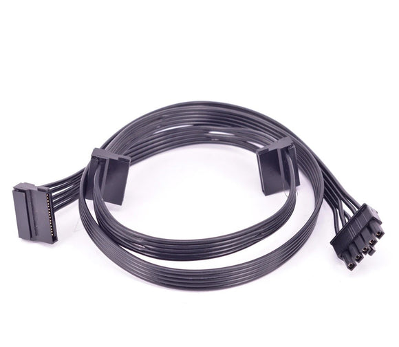 Pi+® (PiPlus®) 5 Pin to 3 SATA 15Pin Power Supply Cable for Cooler Master V series