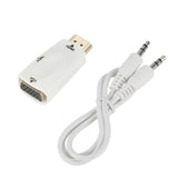 Pi+® (PiPlus®) Male to Female HDMI to VGA Adapter HD 1080P Audio Cable Converter