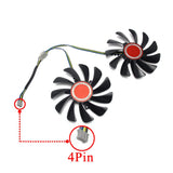 Pi+® (PiPlus®) XFX AMD Radeon RX 580 590 RX580 RX590 GPU replacement fan