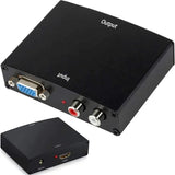 Pi+® (PiPlus®) VGA to HDMI Converter with 2 RCA Female Audio Port