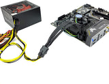Pi+®(PiPlus®) EPS12V CPU 8 Pin Female to CPU ATX 8 Pin and ATX 4 Pin Male Power Supply Extension Cable