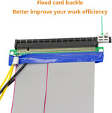 Pi+® (PiPlus®) PCIe 16x to 16x Powered Flexible Riser Extender Cable with Molex Power Cable