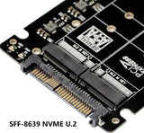 Pi+® (PiPlus®) M.2 NGFF SSD(Key M) Key B SSD to U.2 SFF-8639 Adapter