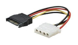 Pi+® (PiPlus®) SATA 15pin Male Power Connecter to Molex IDE 4pin Female Adapter Cable-5unit