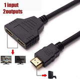 Pi+® (PiPlus®) HDMI Splitter 1 in 2 Out 1080P with High Speed HDMI Cable