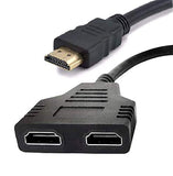 Pi+® (PiPlus®) HDMI Splitter 1 in 2 Out 1080P with High Speed HDMI Cable