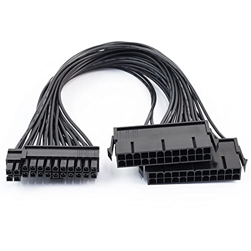 Pi+® (PiPlus®) 24 Pin 20+4 Dual Multiple PSU Power Supply Cable Splitter