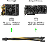 Pi+® (PiPlus®) 6Pin (Female) to 2(6+2) Pin (Male) PCIe Power Cable