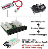 Pi+® (PiPlus®) 12V GPU/PSU Breakout Board+ 12pcs 18AWG / 16AWG PCI-E 6Pin to 6+2Pin Cables