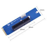 Pi+® (PiPlus®) NGFF M2 to PCI-e 4X 1X Slot Riser Card-PCIE 3.0