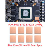 Pi+® (PiPlus®) GPU VRAM Heatsink Copper Shim For Graphics Card Memory