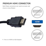 Pi+® (PiPlus®) HDMI to VGA 1080P HDMI Male to VGA Female Video Converter Adapter Cable