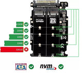 Pi+® (PiPlus®) M.2 NGFF SSD(Key M) Key B SSD to U.2 SFF-8639 Adapter