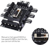 Pi+® (PiPlus®) PC Computer IDE Molex 1 to 8 Multi Way Splitter Cooler Cooling Fan Hub