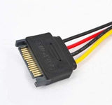 Pi+® (PiPlus®) SATA 15pin Male Power Connecter to Molex IDE 4pin Female Adapter Cable-5unit