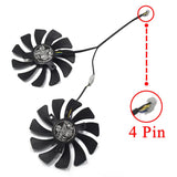 Pi+® (PiPlus®) GPU Replacement Fan For MSI GTX 1060 OC 6G GTX 960 P106-100 P106 GTX1060 GTX960