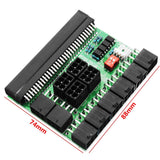 Pi+®(PiPlus®)12 Ports Power Supply Breakout Board Adapter For DPS-1200FB 750/1200W Mining PSU