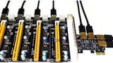 Pi+® (PiPlus®) PCI-E 1X to External 4 USB 3.0 Adapter Multiplier Card