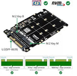 Pi+® (PiPlus®) M.2 NGFF SSD(Key M) Key B SSD to U.2 SFF-8639 Adapter